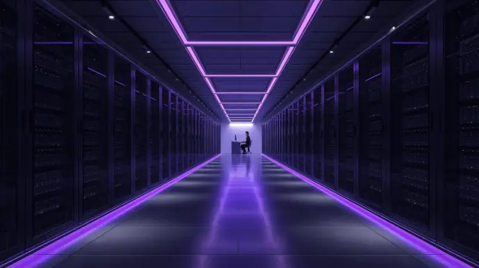 Modern server room representing digital system implementation infrastructure management